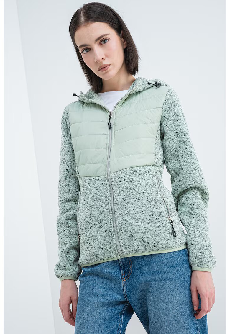 Geographical Norway Hanorac cu buzunare laterale Tilove - Verde melange