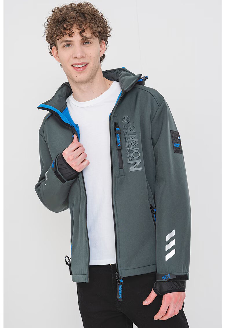 Geographical Norway Jacheta cu buzunare multiple Richywood - Gri cenusiu