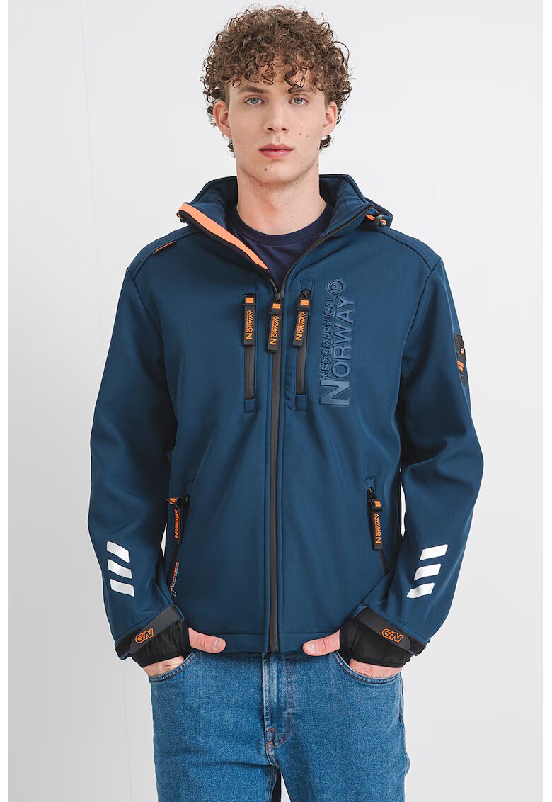 Geographical Norway Jacheta cu buzunare multiple Richywood - Portocaliu/Bleumarin