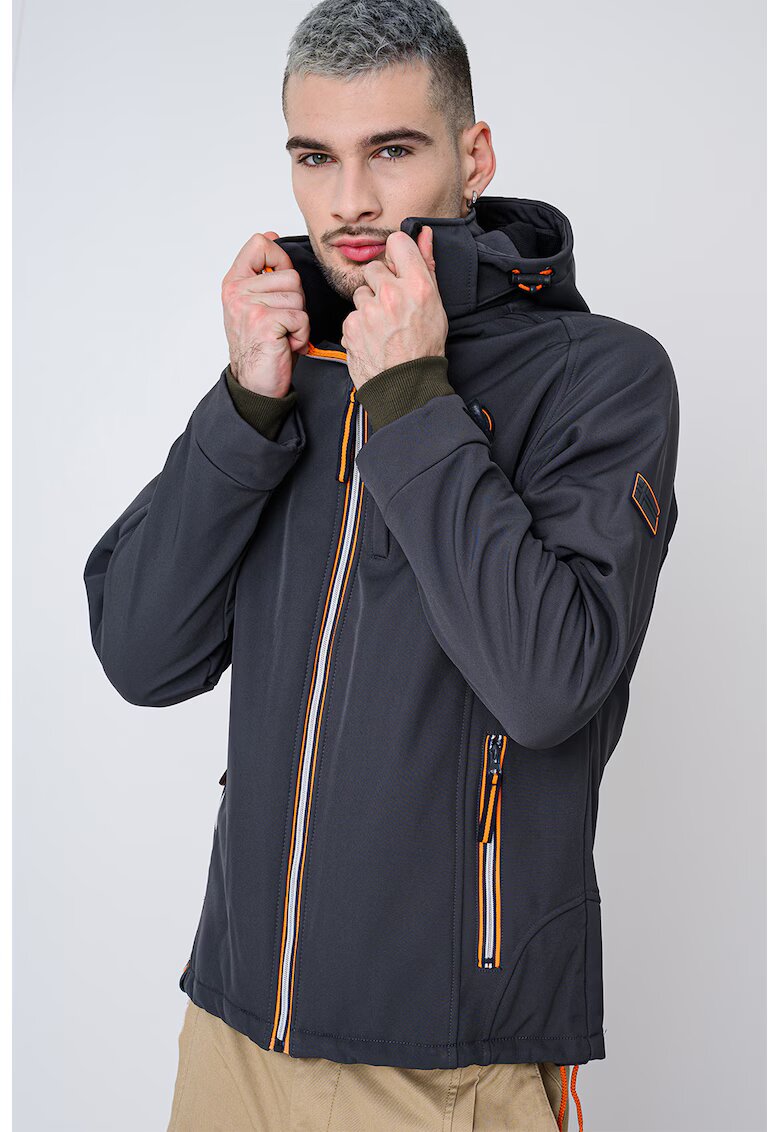 Geographical Norway Jacheta cu gluga detasabila Tabim - Portocaliu persan/Gri inchis