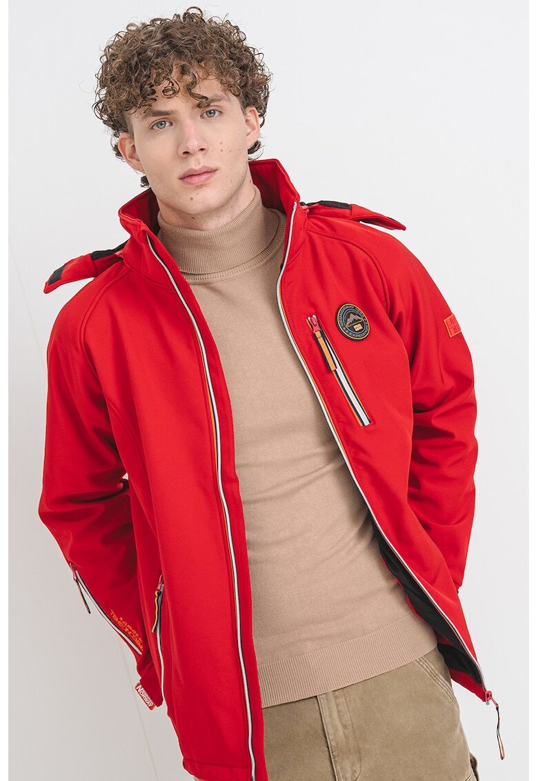 Geographical Norway Jacheta cu gluga detasabila Tabim - Rosu