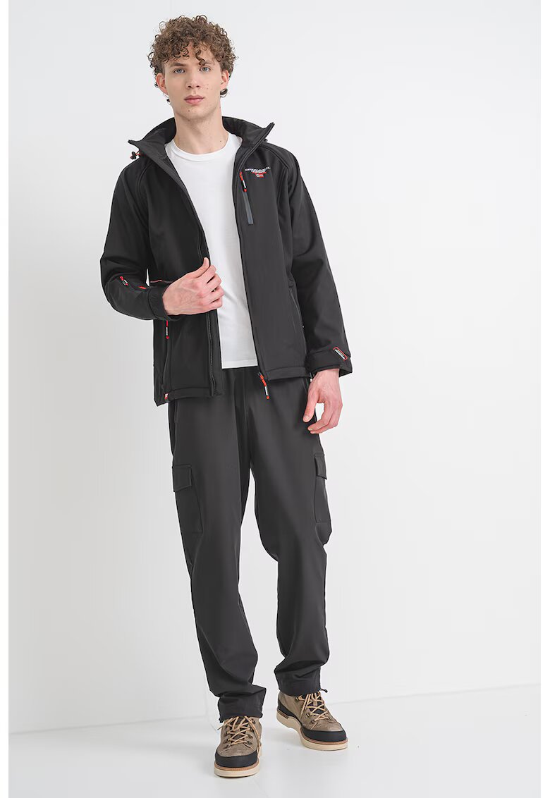 Geographical Norway Jacheta cu gluga si fermoar Taboo - Negru