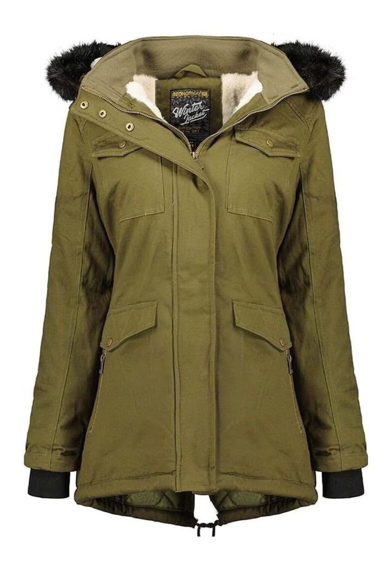Geographical Norway Jacheta fete Celeste - Bumbac - Kaki