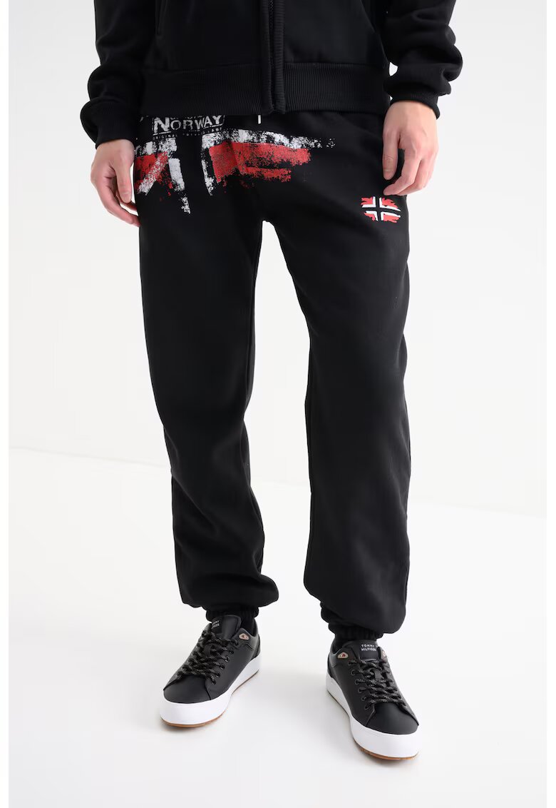Geographical Norway Pantaloni de trening cu logo Mapote - Negru