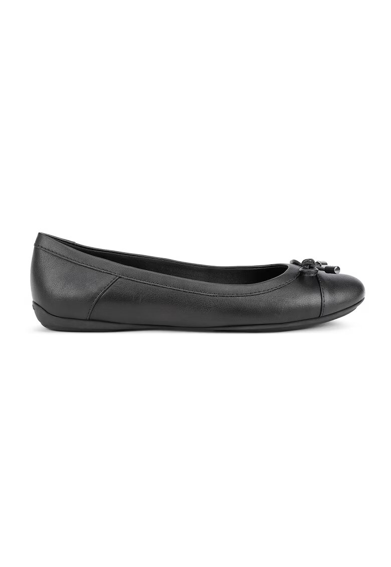 Geox Balerini de piele si piele ecologica - Negru