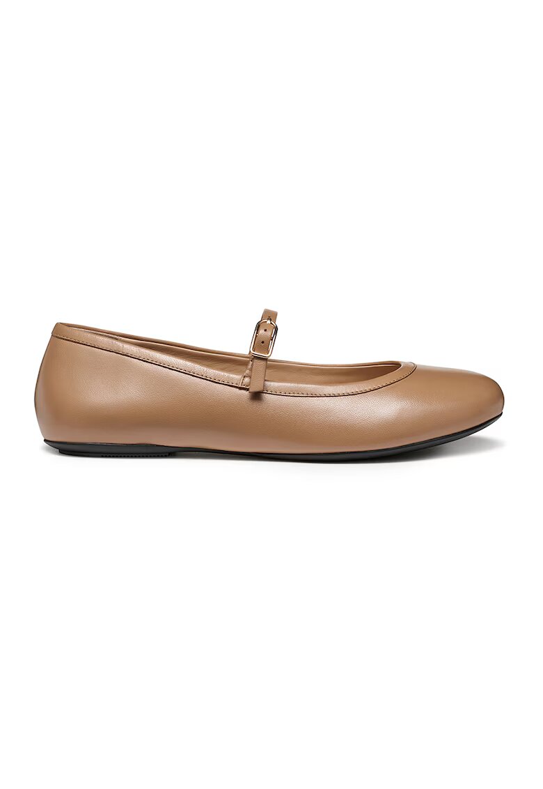 Geox Balerini Mary Jane de piele - Caramel