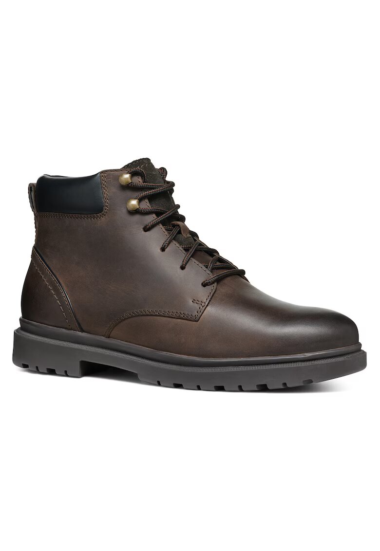 Geox Bocanci de drumetie barbati U46DDC-000FF - Piele naturala - Maro - Maro