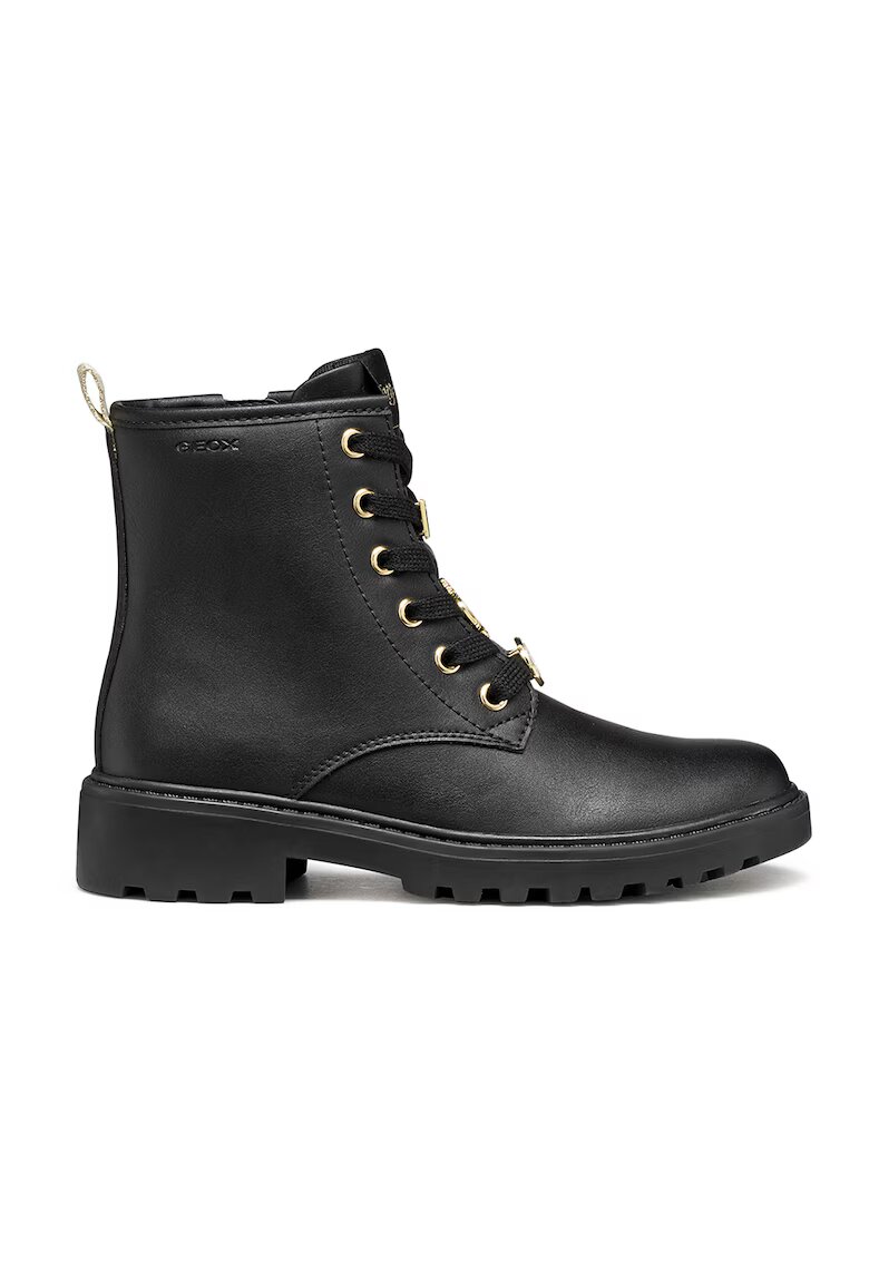 Geox Bocanci de piele ecologica - Negru