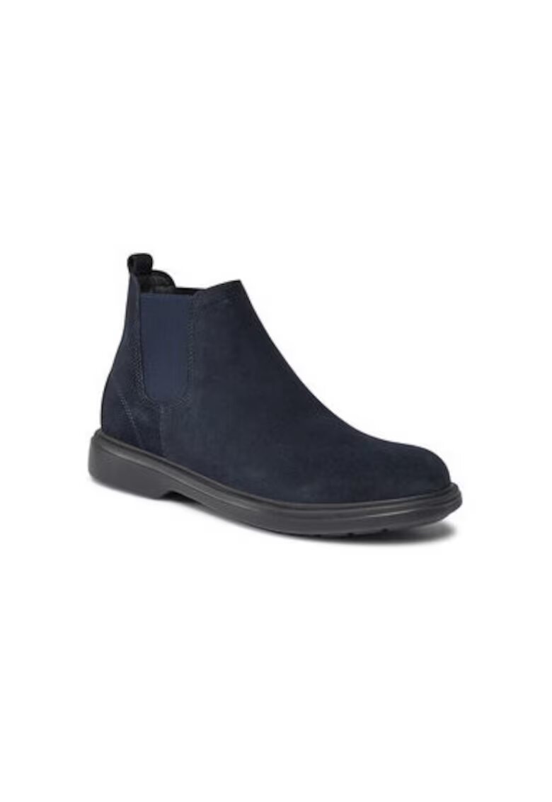 Geox Botine cu glezna joasa barbati U16DCC-00022 - Piele naturala - Bleumarin - Bleumarin