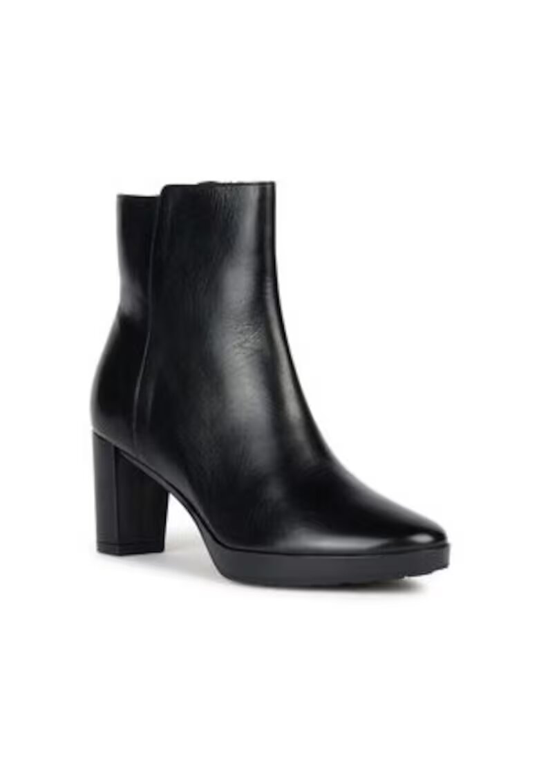 Geox Botine dama pana la glezna - 302594894 - piele naturala - negru -