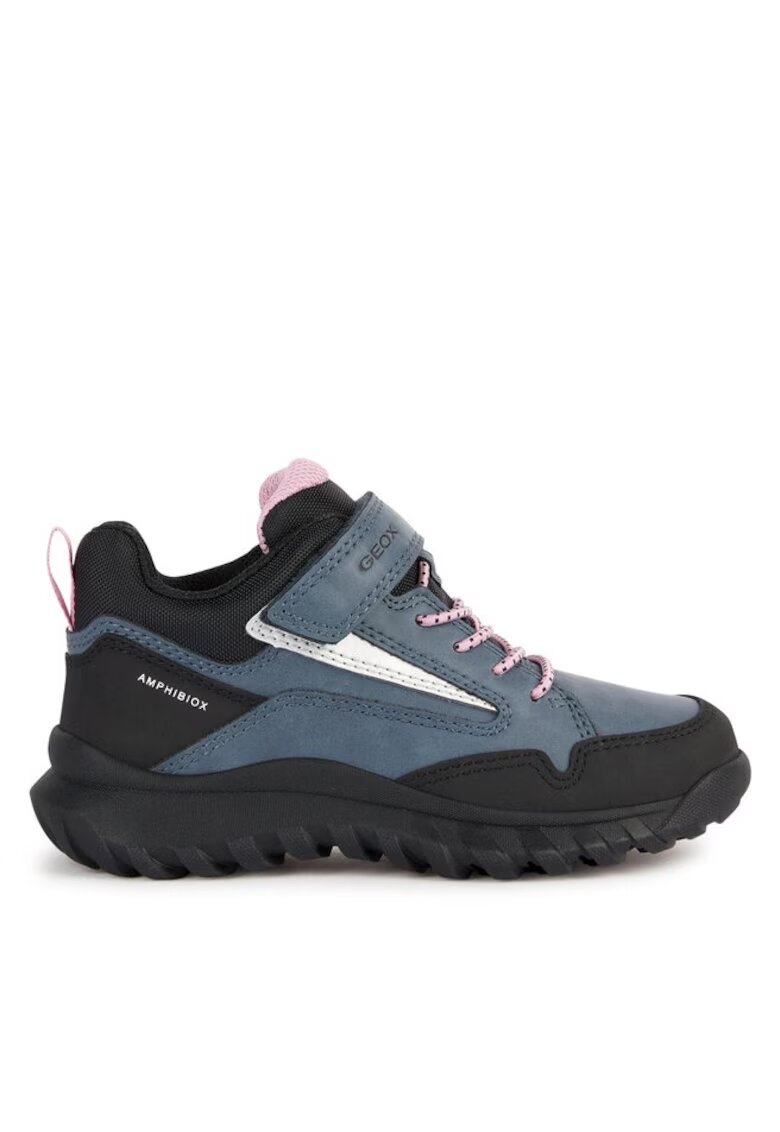 Geox Cizme copii Piele ecologica/Textil - Albastru - Albastru