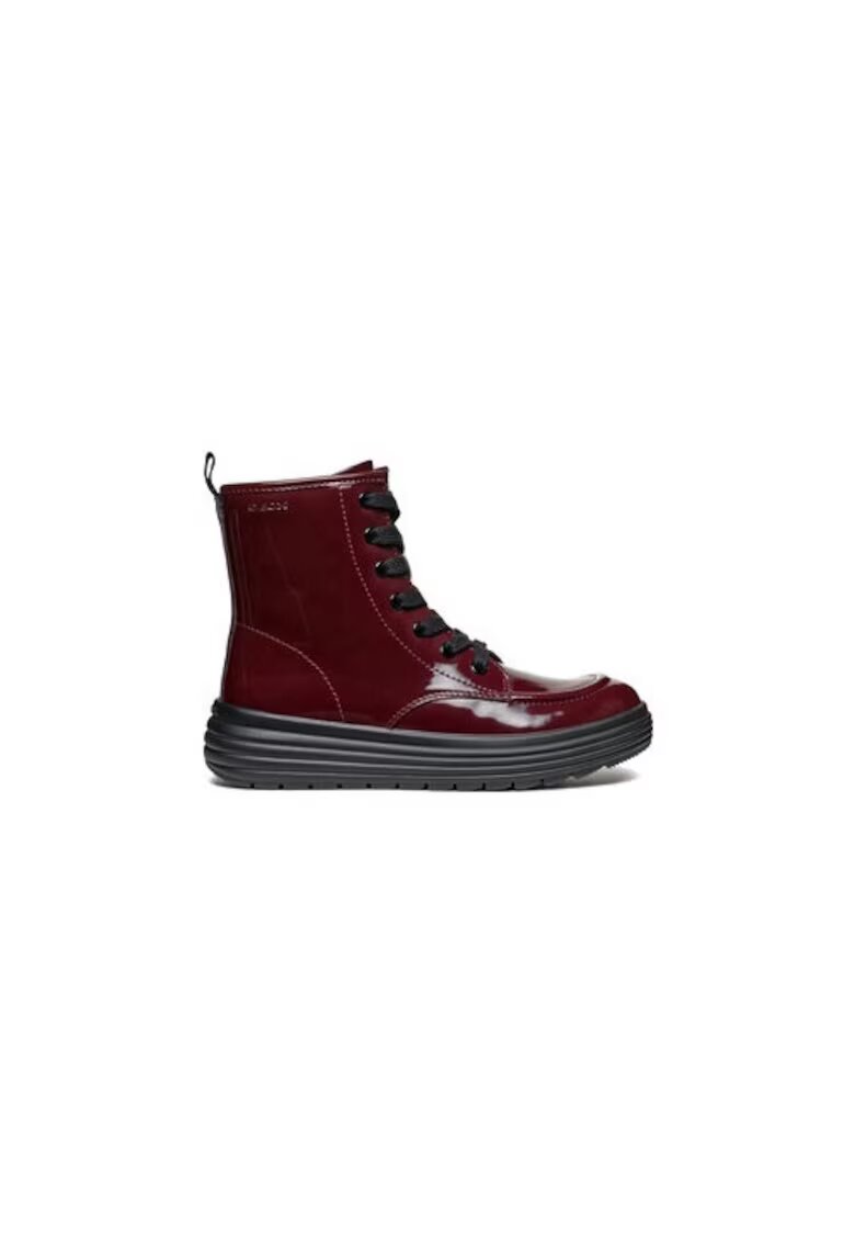 Geox Cizme fete 304072000 - Piele ecologica - Rosu - Rosu