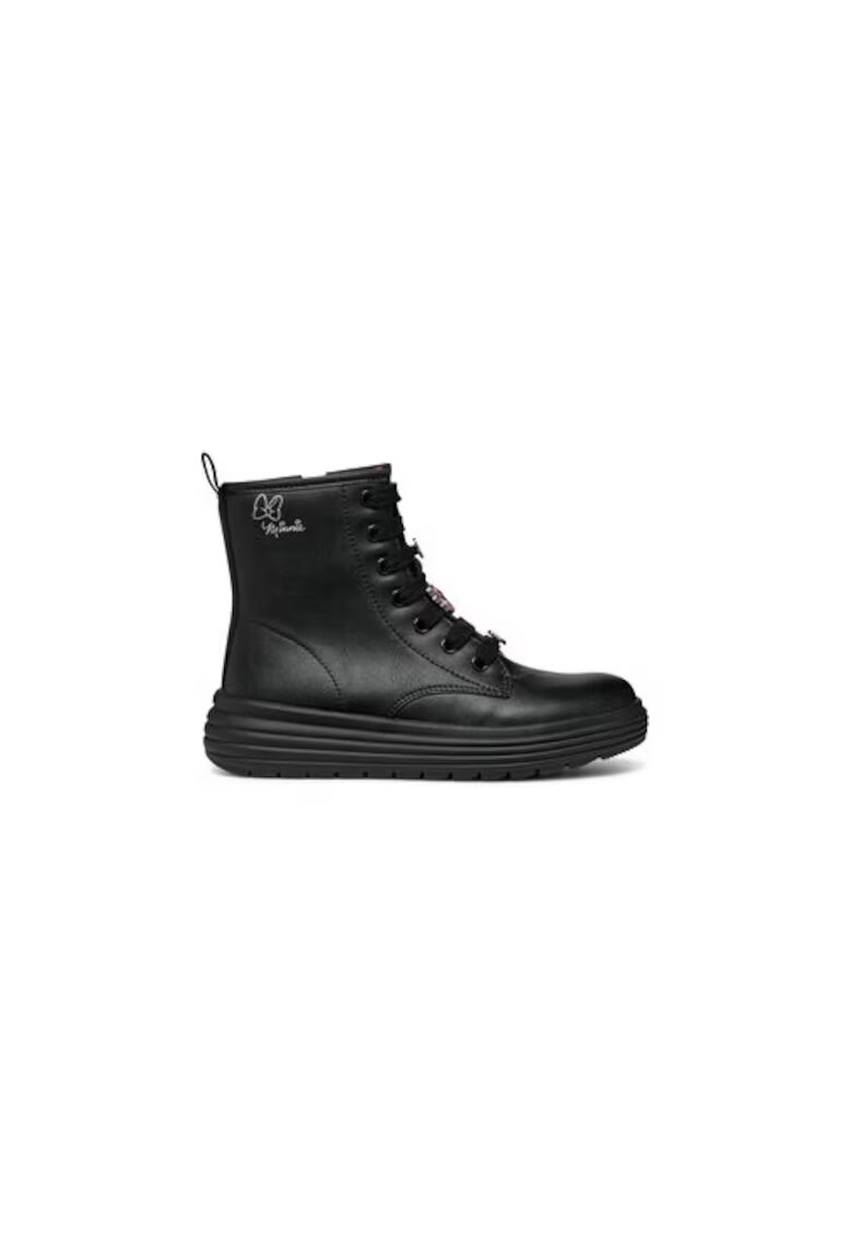Geox Cizme fete 304072048 - Piele ecologica - Negru - Negru