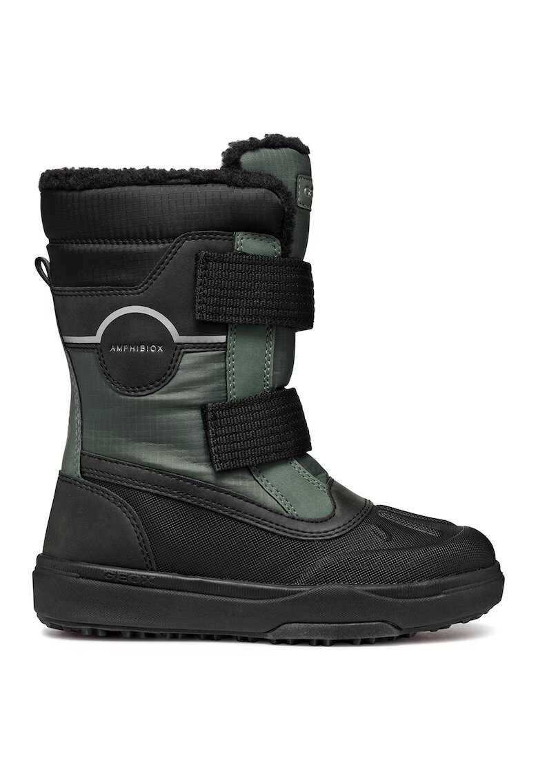 Geox Cizme mid-calf de iarna impermeabile - Verde/Negru