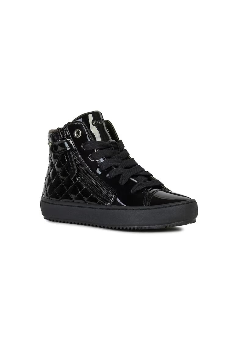 Geox Espadrile fete - J Kalispera - Piele naturala - Negru