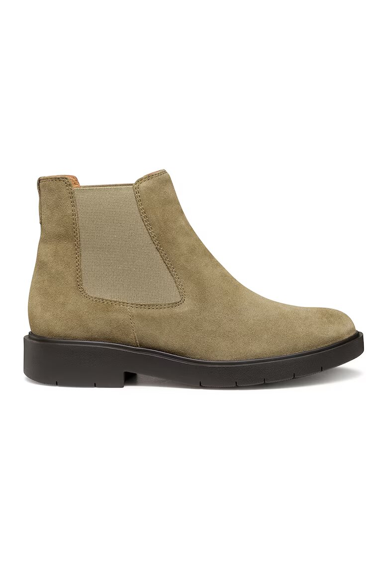 Geox Ghete Chelsea de piele intoarsa - Verde fistic