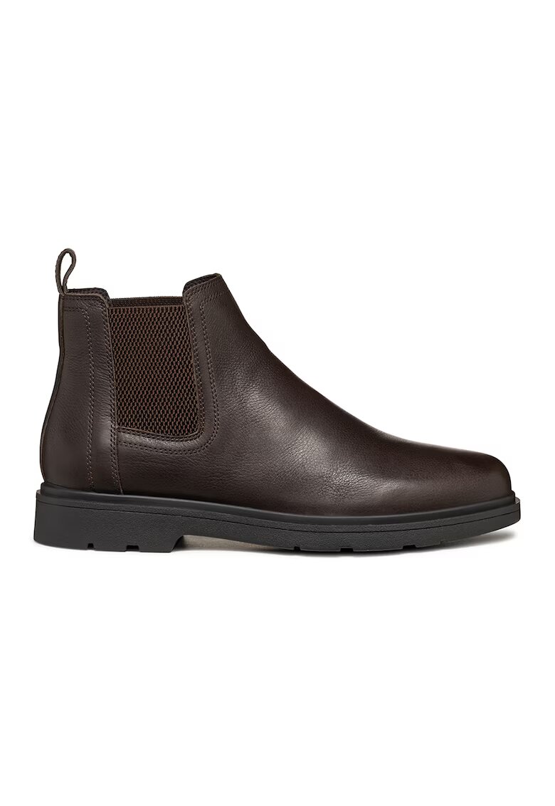Geox Ghete Chelsea de piele - Maro inchis