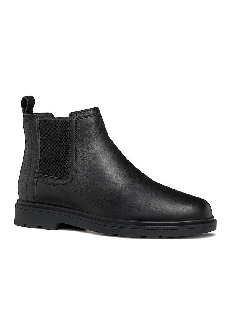 Geox Ghete Chelsea de piele - Negru