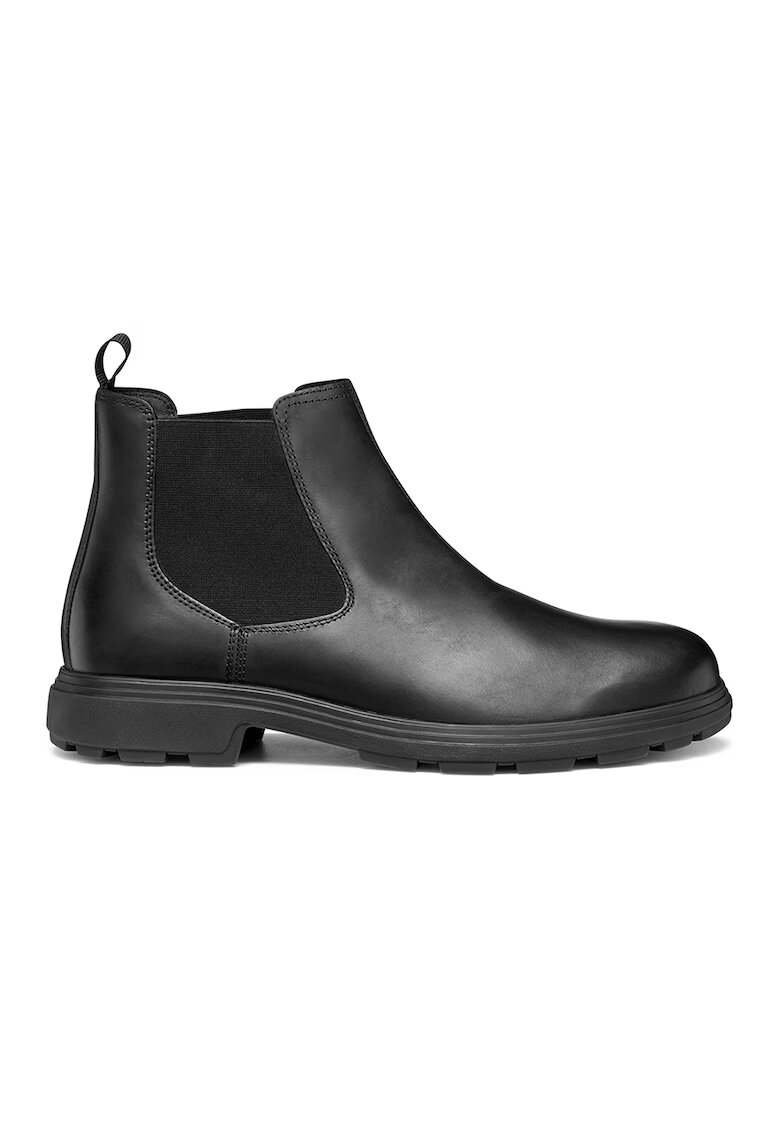Geox Ghete Chelsea de piele - Negru