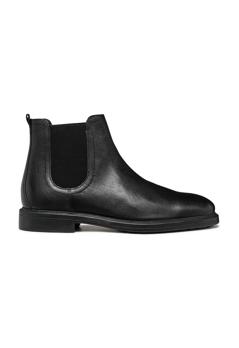Geox Ghete Chelsea din piele - Negru
