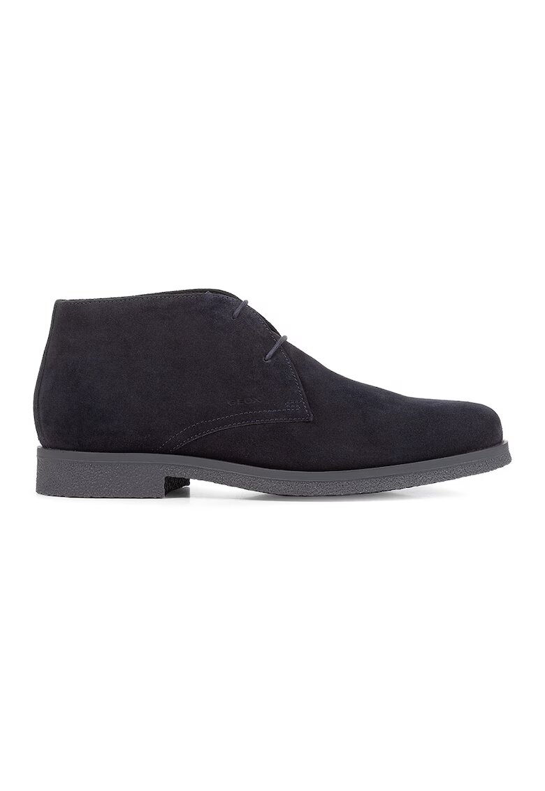 Geox Ghete chukka din piele intoarsa Claudio - Bleumarin
