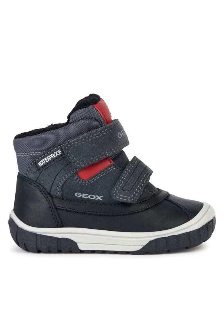 Geox Ghete copii Piele intoarsa/Textil - Gri - Gri