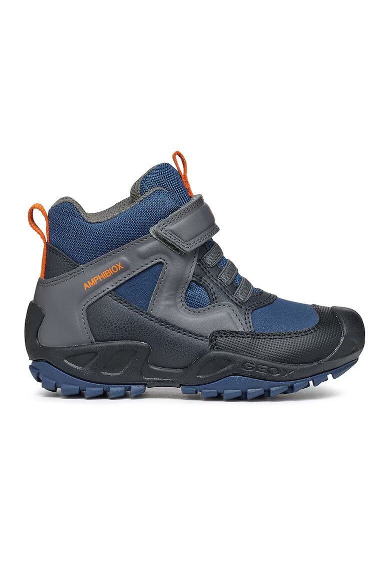 Geox Ghete cu banda velcro - Albastru/Gri inchis