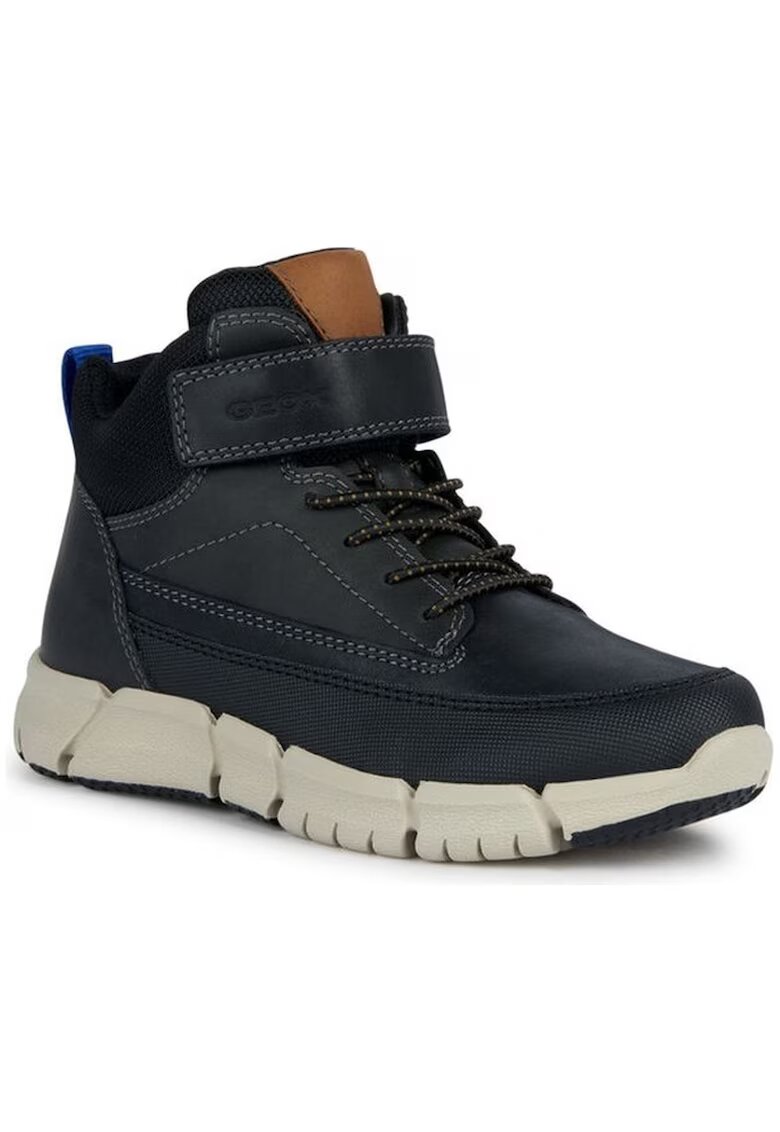 Geox Ghete cu garnituri de piele - Negru