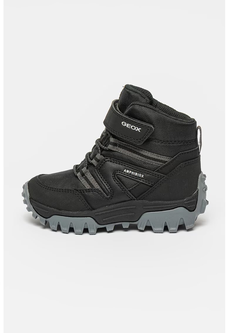 Geox Ghete cu inchidere velcro - Negru/Gri inchis