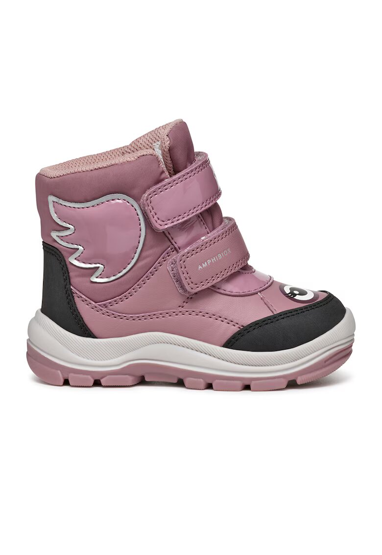 Geox Ghete cu inchidere velcro - Negru/Lila pal