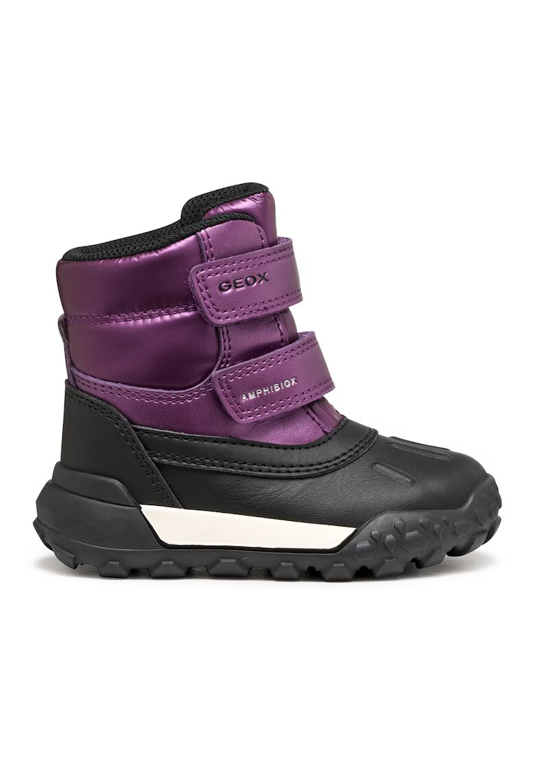 Geox Ghete cu inchidere velcro - Negru/Violet