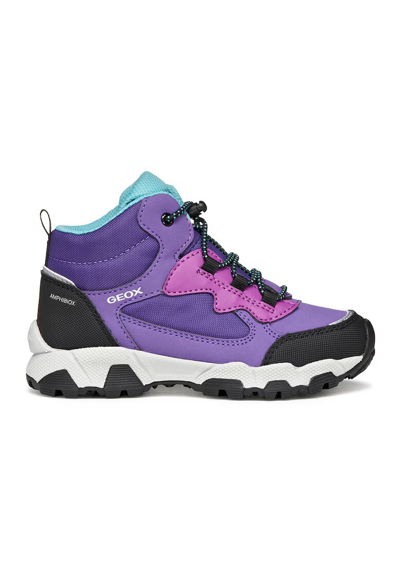 Geox Ghete cu logo discret - Negru/Ametist