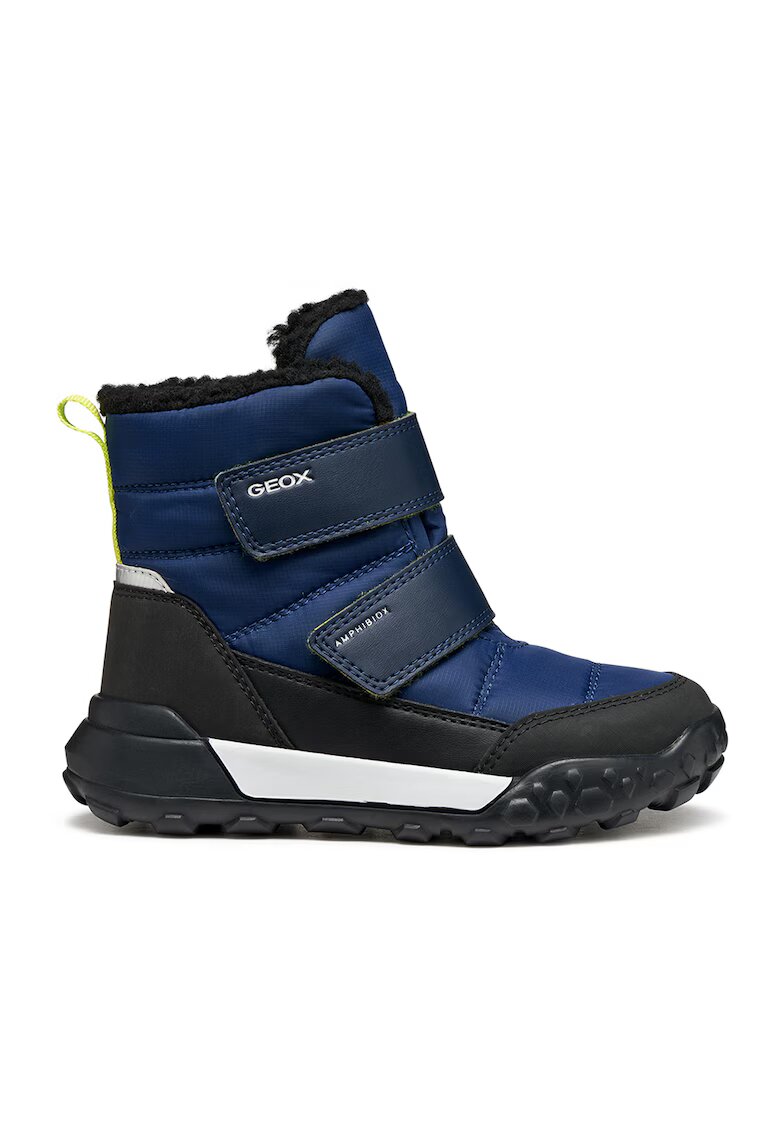 Geox Ghete cu velcro - Negru/Albastru indigo
