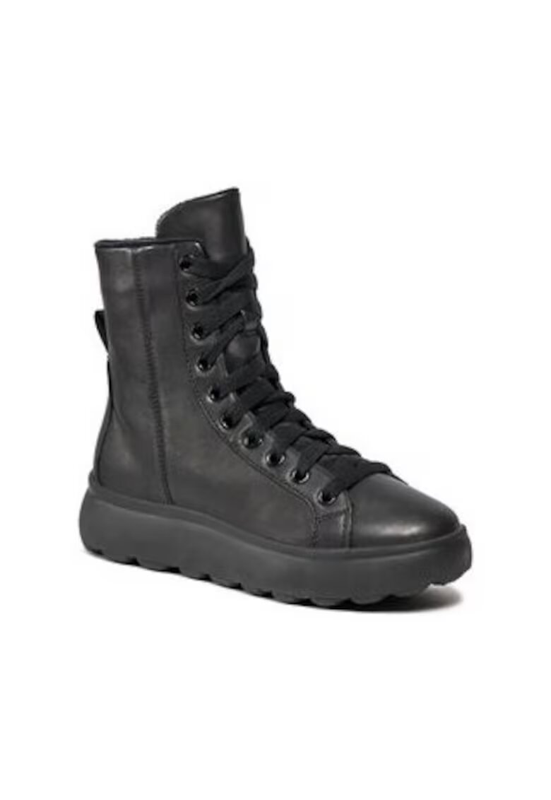 Geox Ghete dama 302893560 - Piele intoarsa - Negru -