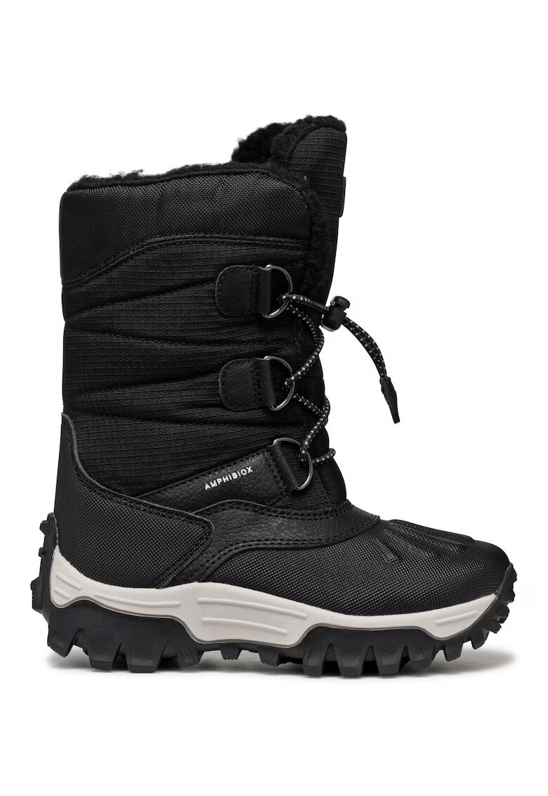 Geox Ghete de iarna J46FRA-0FU50 - Piele ecologica - Negru