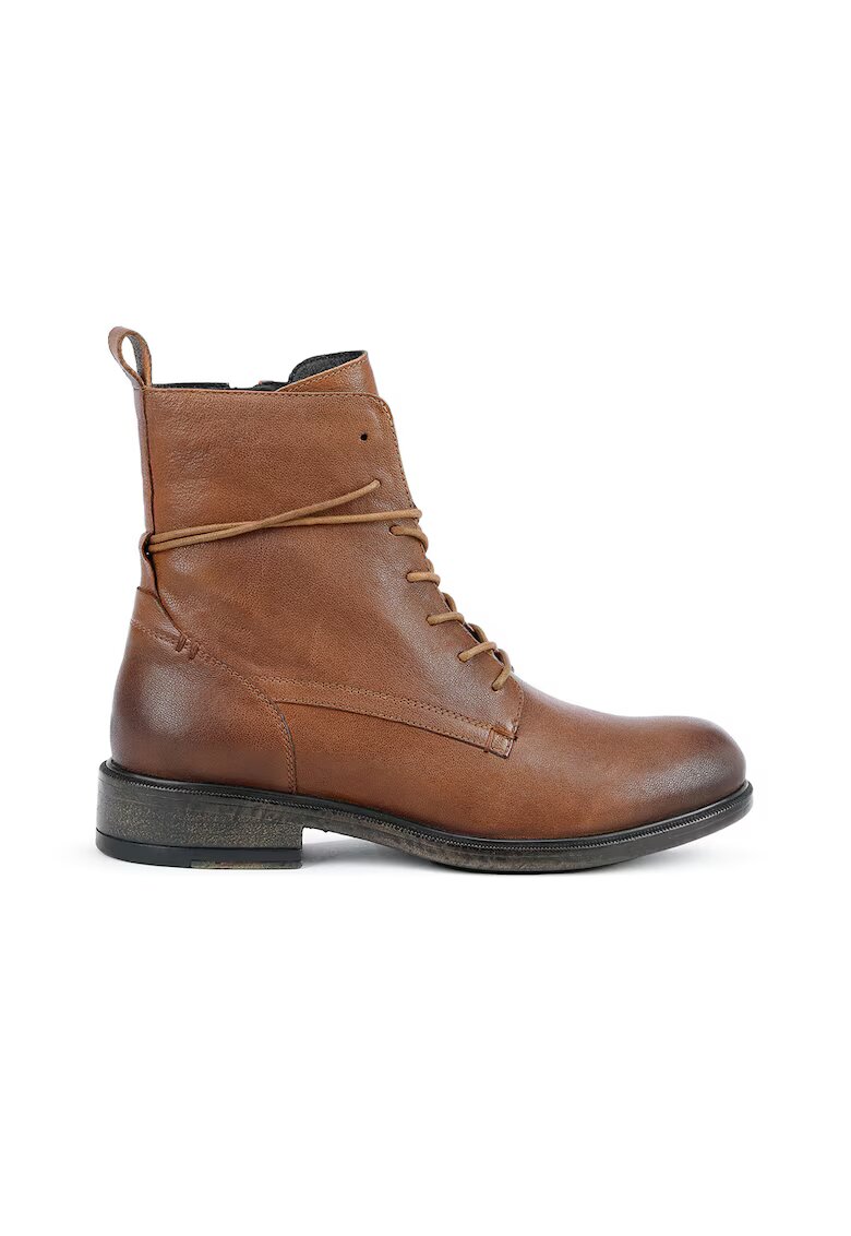 Geox Ghete de piele cu varf rotunjit - Maro