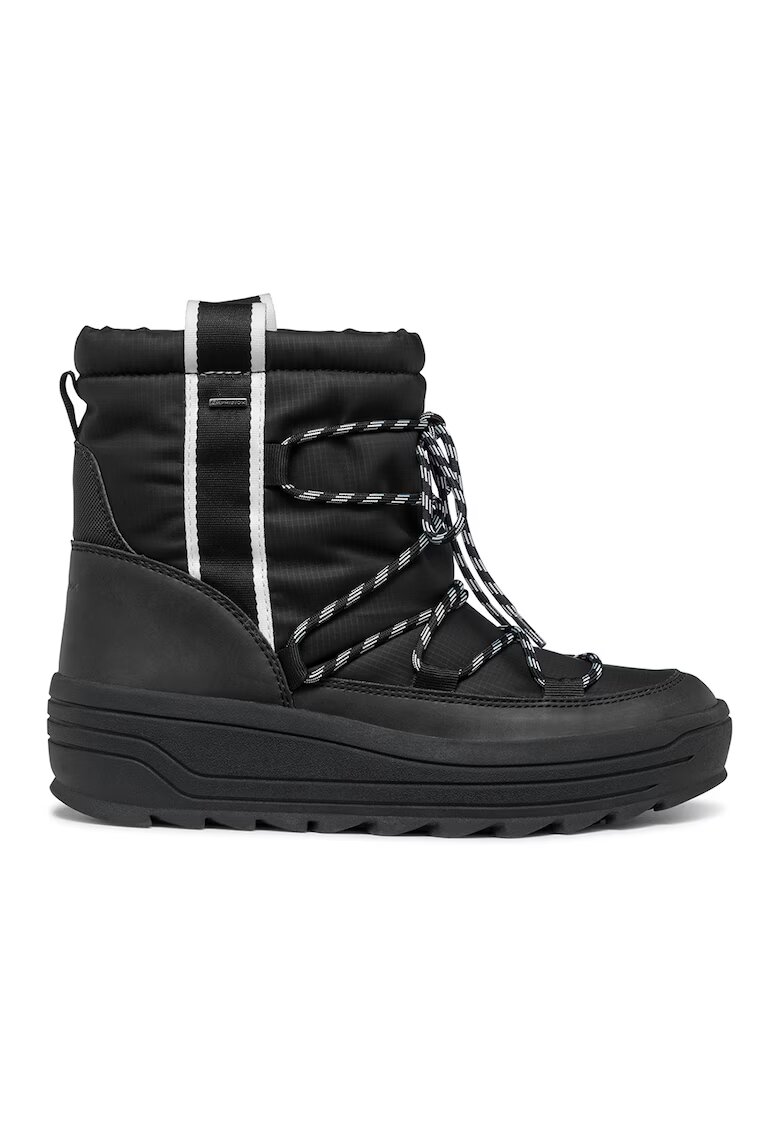 Geox Ghete de zapada fara inchidere - Negru/Alb optic