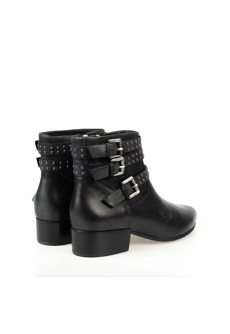 Geox Ghete din piele cu catarame Peython -