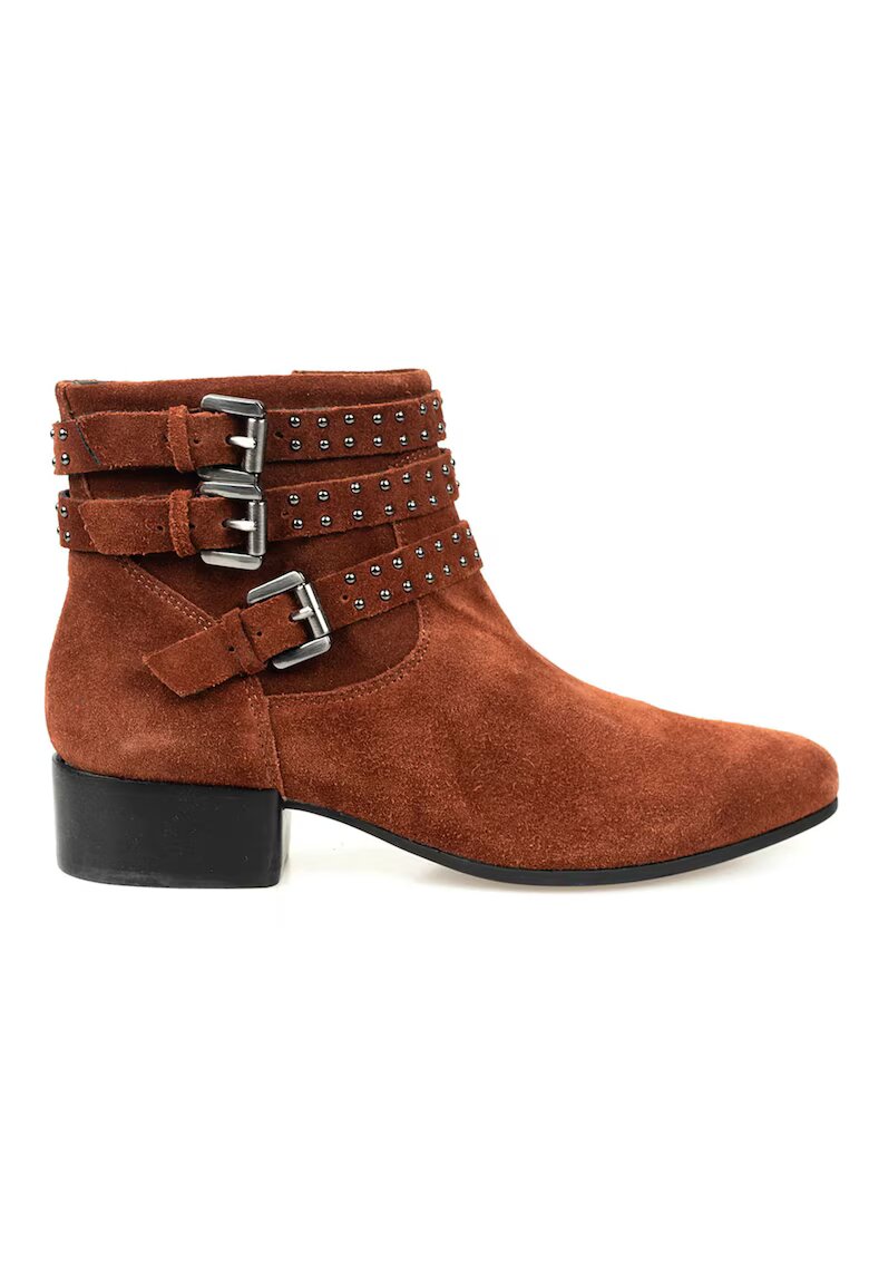 Geox Ghete din piele intoarsa cu catarame Peython -