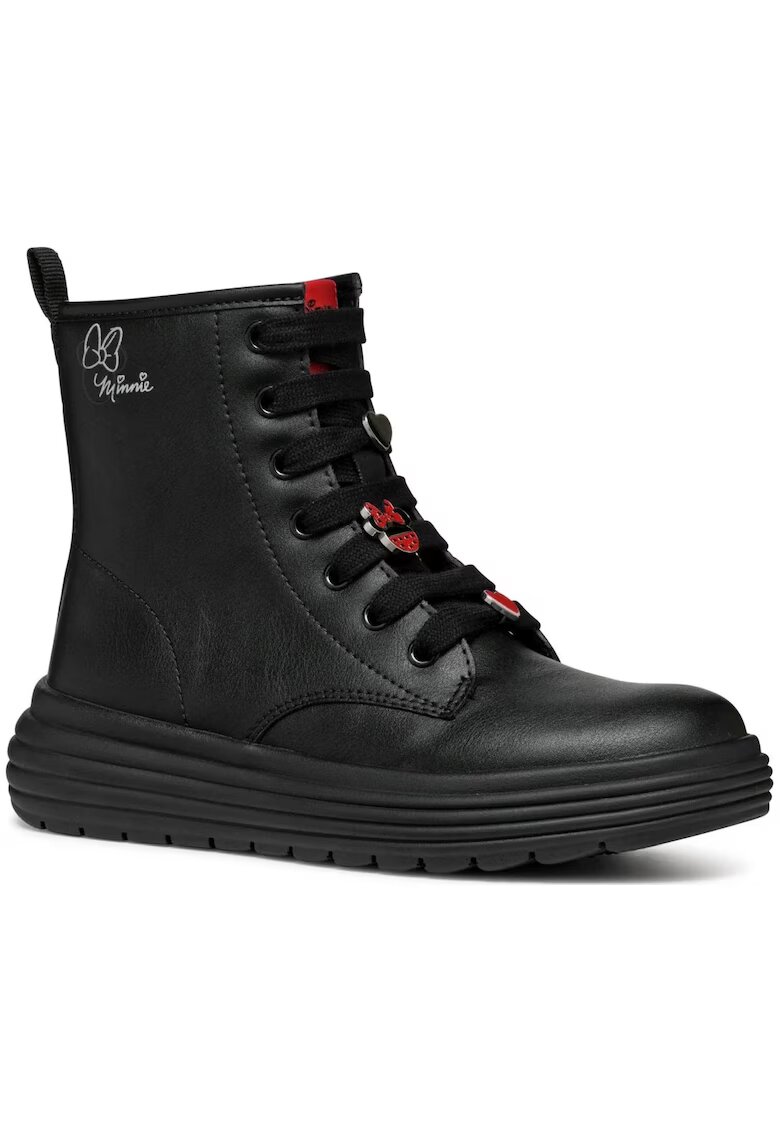 Geox Ghete fete J46ETC 000BC C9999 - Sintetic - Negru