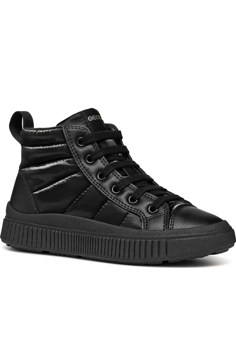 Geox Ghete fete J46M3C 0LVBC C9999 - Sintetic - Negru