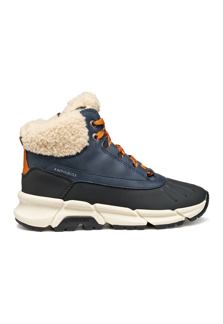 Geox Ghete impermeabile cu sireturi - Caramel/Bleumarin