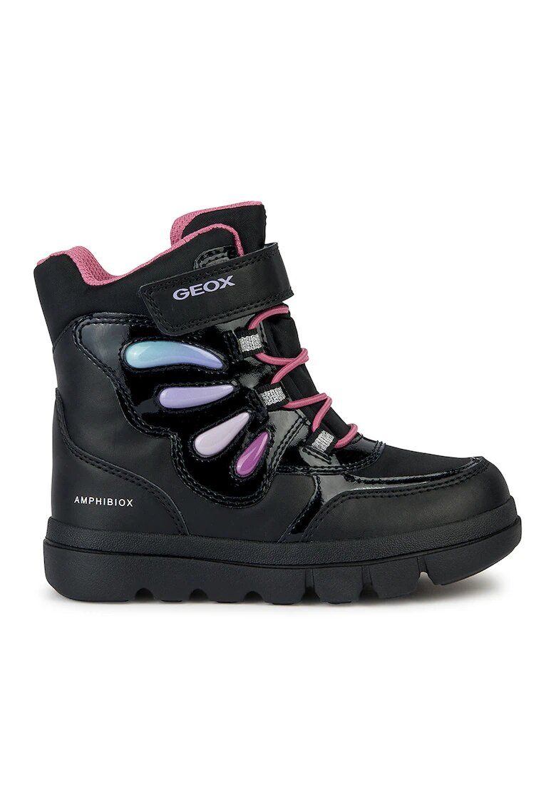Geox Ghete impermeabile cu velcro Willaboom - Negru/Multicolor