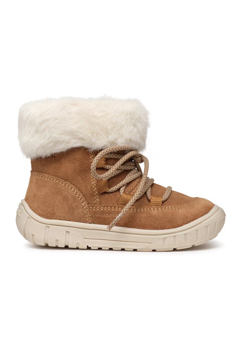 Geox Ghete impermeabile de piele intoarsa - Maro camel