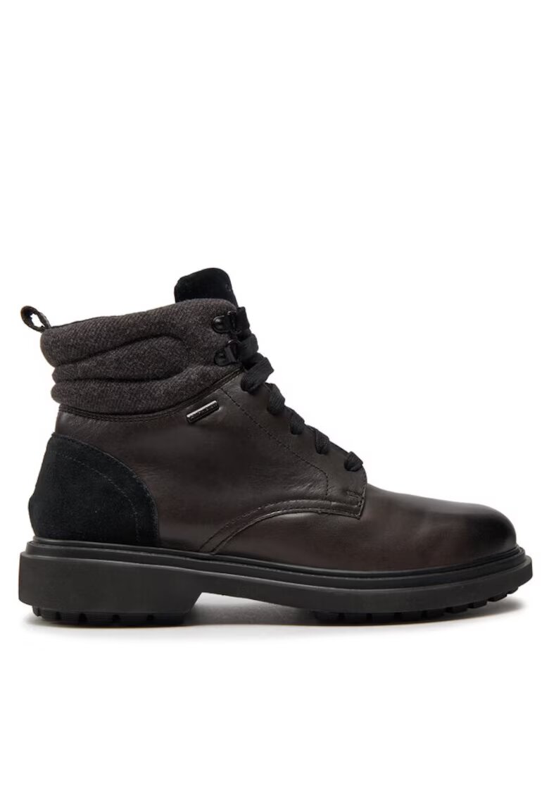 Geox Ghete si bocanci sport barbati 302566136 - Piele intoarsa - Negru
