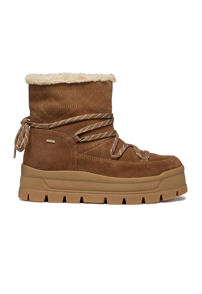 Geox Ghete slip-on de piele intoarsa - Caramel