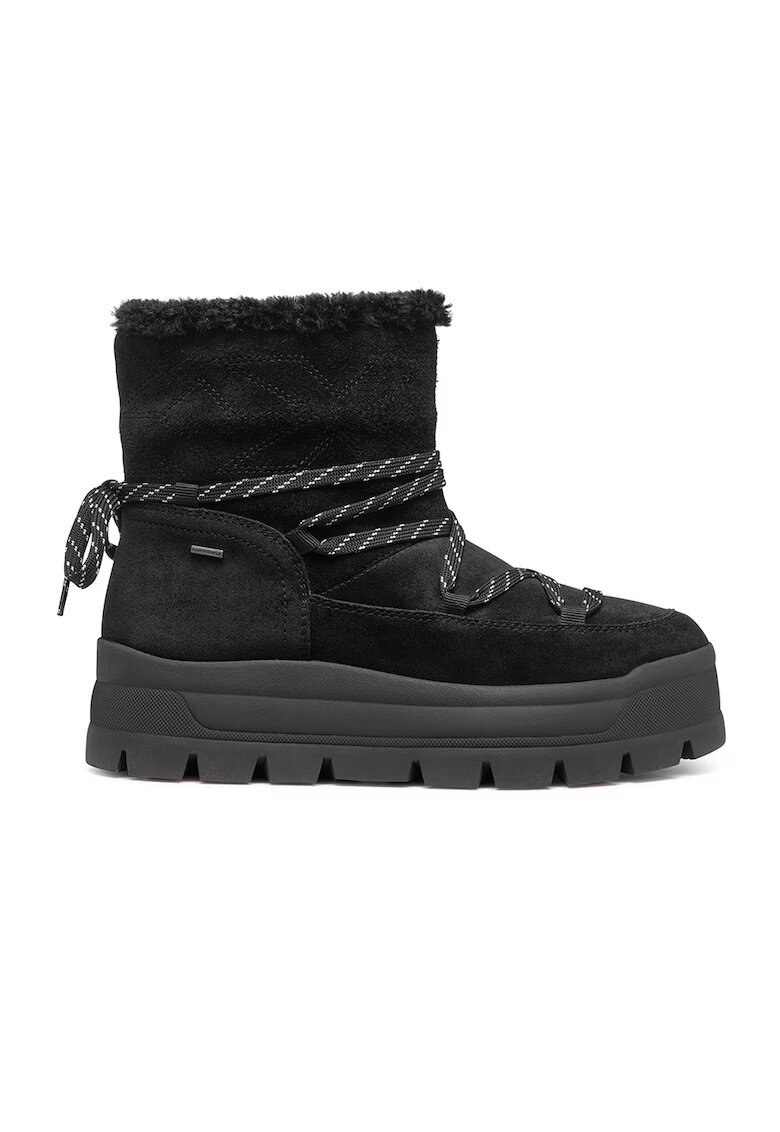Geox Ghete slip-on de piele intoarsa - Negru