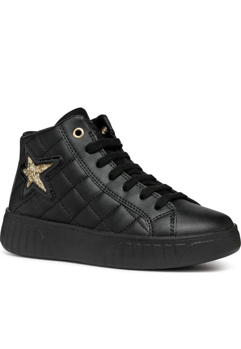 Geox Ghete sport fete poliuretan/poliester - negru