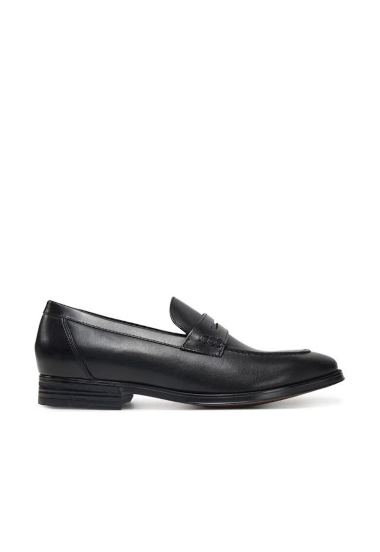Geox Mocasini barbati 304629044 - Piele naturala - Negru - Negru