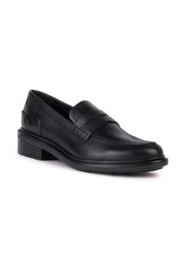 Geox Mocasini dama - Walk Pleasure - talpa joasa - piele naturala - negru